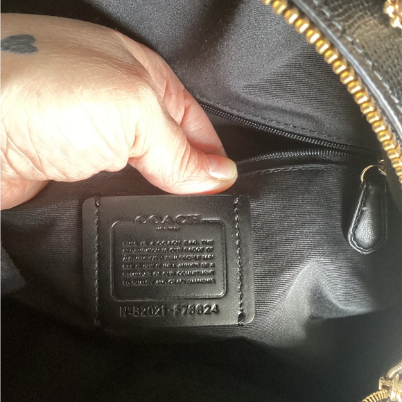 Coach Jordyn Black Leather Backpack and wallet - Picture 8 of 10